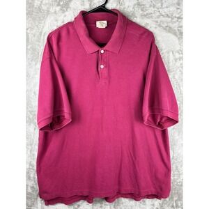 L.L. Bean Mens Polo Shirt XL Pink‎ Preppy Old Money Cotton Classic Fit Cotton